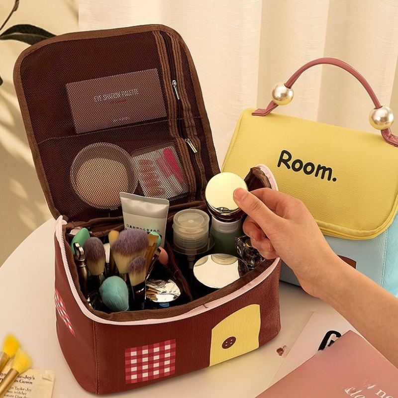 Dopamine Little House Cosmetic makeup Bag