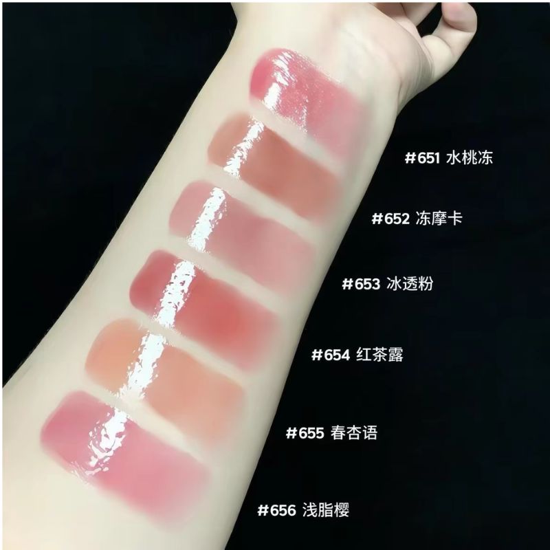 JOOCYEE Crystal Clear Lip Gloss | Ice Transparent Shine Lip Tint Gloss