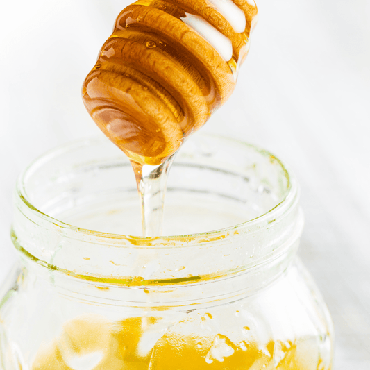 Handcrafted Teak Honey Dipper - Natural