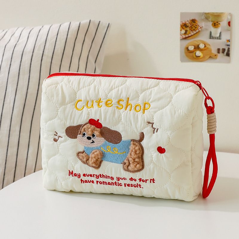 Cute Puppy Handheld Cosmetic Makeup Bag