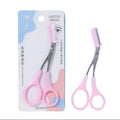 Eyebrow Trimmer Scissors with Comb – Professional Grooming Tool