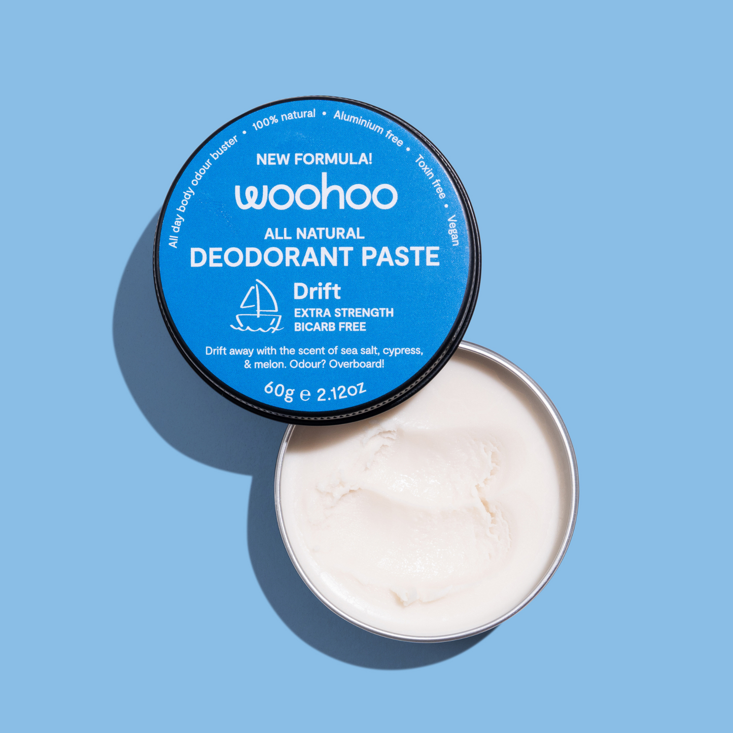 Woohoo Natural Deodorant Paste (Drift) 60g