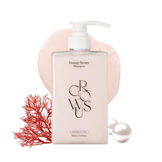 Growus Damage Therapy Shampoo EX 500ml – Korean Repair Care Shampoo for Dry &amp; Damaged Hair
