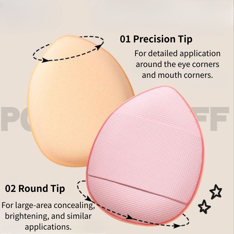 Mini Finger Makeup Puffs (3pcs)