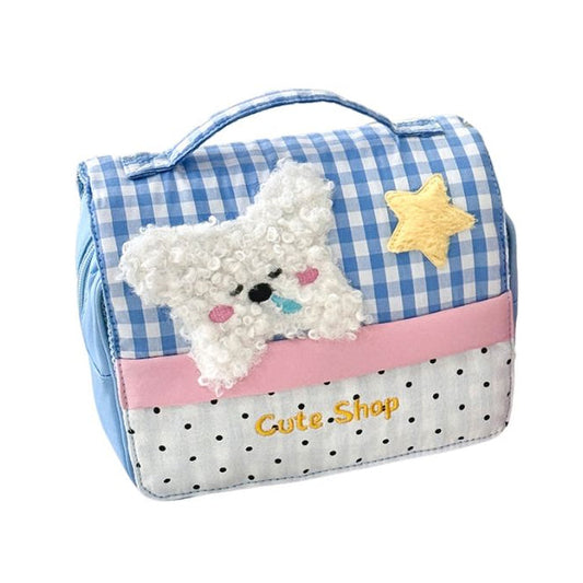 Cute Shop Fluffy Puppy Cosmetics Makeup Bag