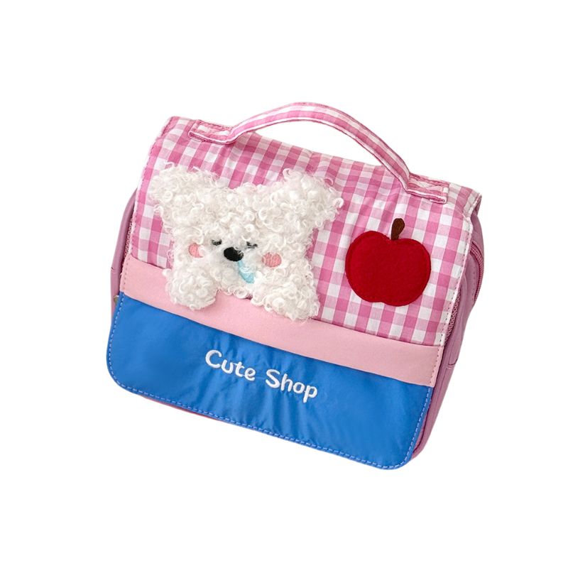 Cute Shop Fluffy Puppy Cosmetics Makeup Bag