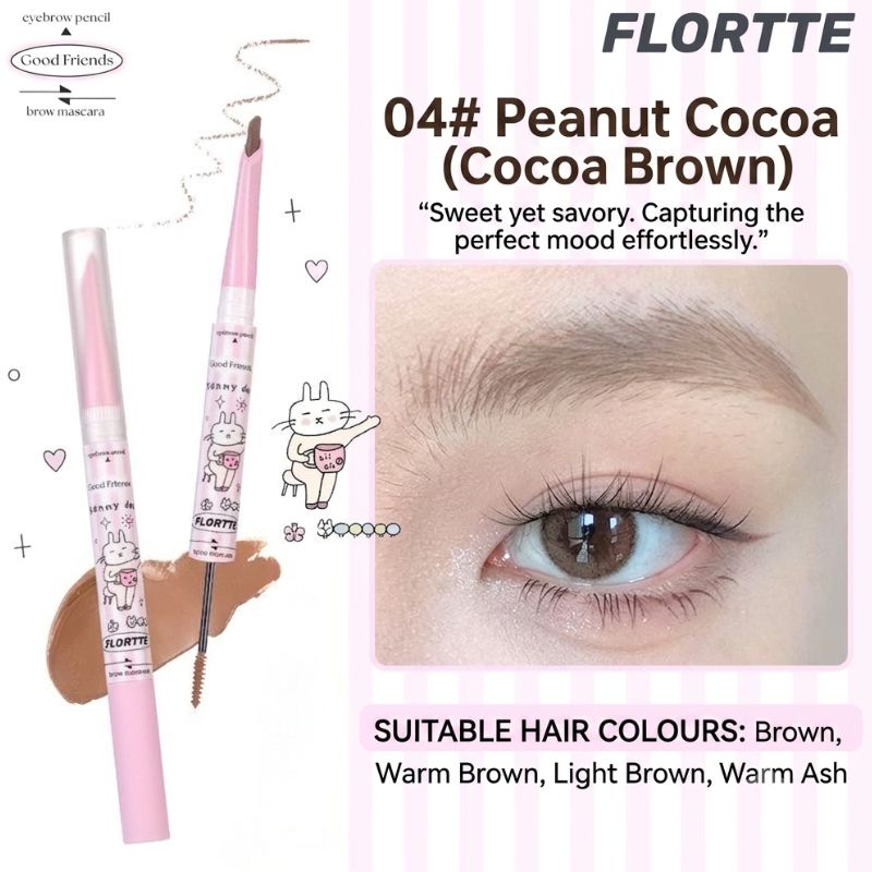 FLORTTE Good Friend Dual-Ended Eyebrow Mascara