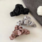 Shiny Pleated Satin French Hair Claw Clip – Large