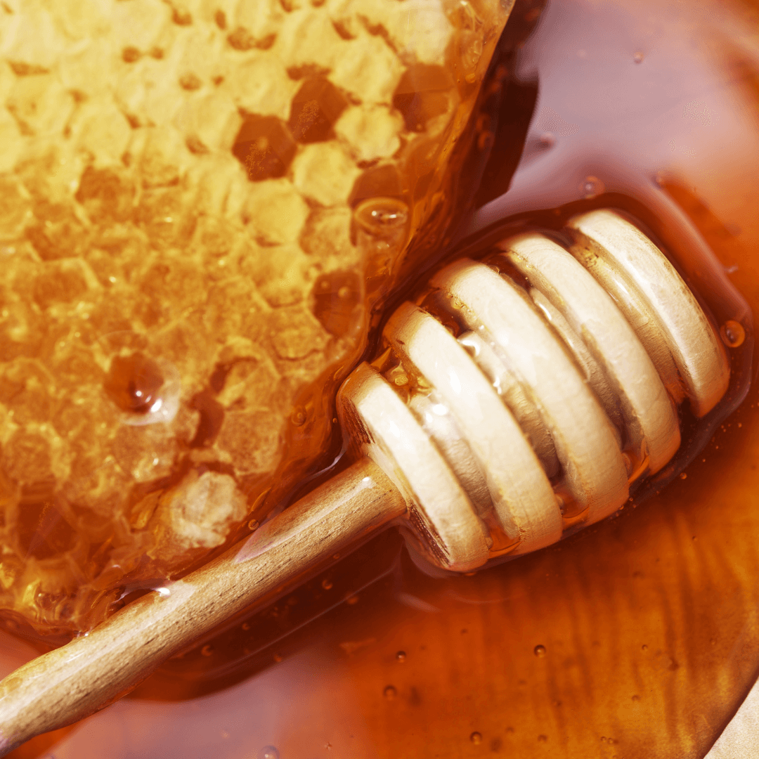 Handcrafted Teak Honey Dipper - Natural