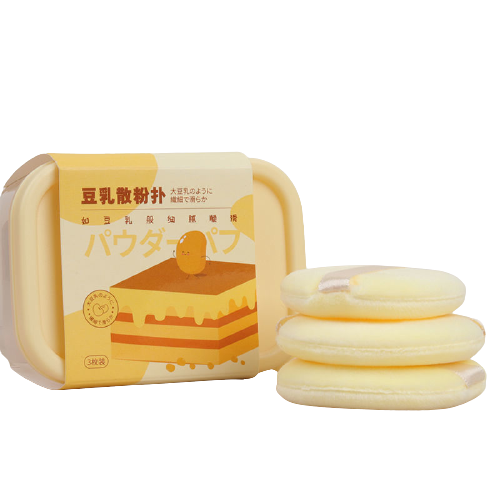 YAOZHI Soy Milk Powder Puff (3 Pcs)