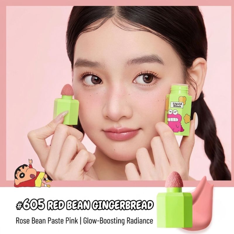 JILL LEEN x Crayon Shin-chan Liquid Blush | Soft Natural Cheek Tint