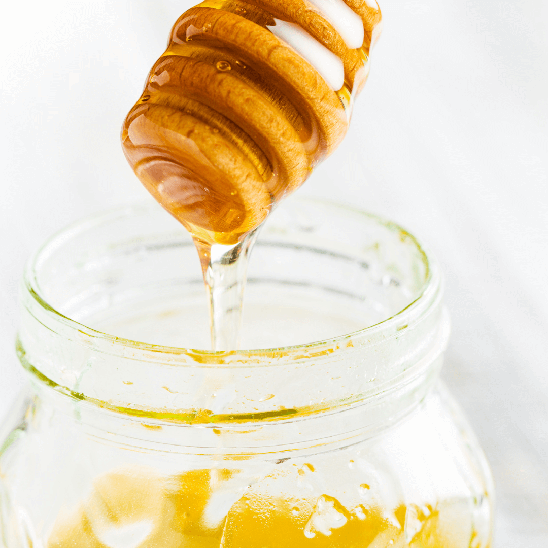Handcrafted Teak Honey Dipper - Natural