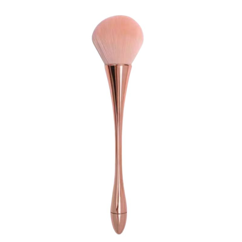 Airy Soft Focus Rose Gold Slim Waist Loose Powder Brush Australia | Aestha Cosmetics