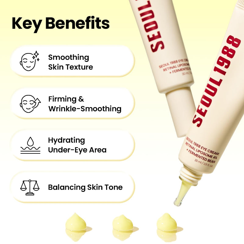 K-Secret Seoul 1988 Eye Cream 30ml – Retinal Liposome 4% + Fermented Bean