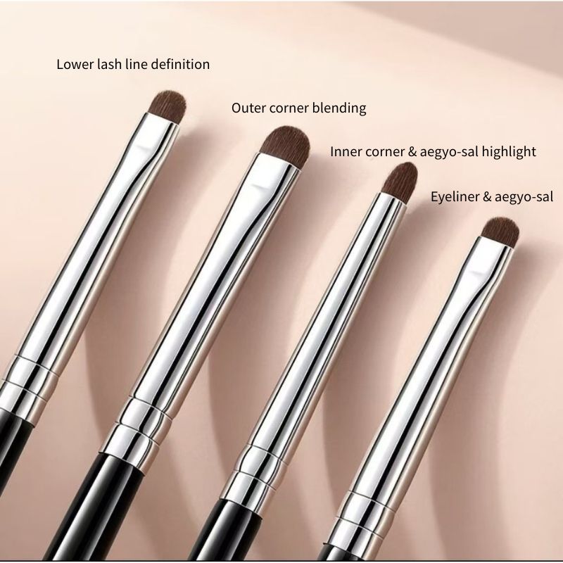 Horse Hair Eye Detail Brushes 4pcs Australia | Aestha Cosmetics
