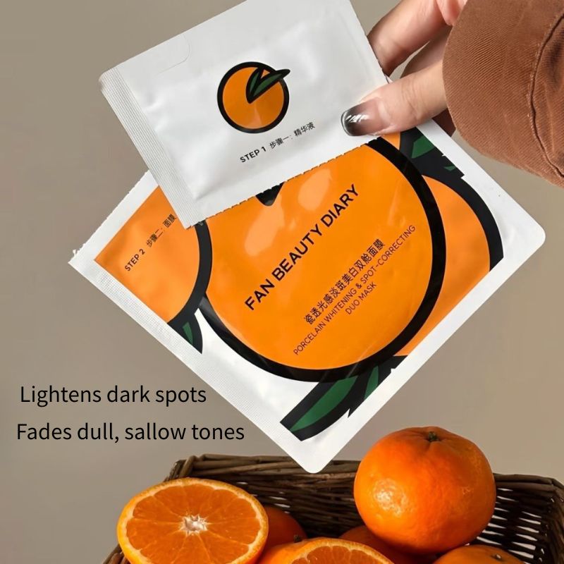 FAN BEAUTY DIARY Porcelain Whitening & Spot-Correcting Duo Mask