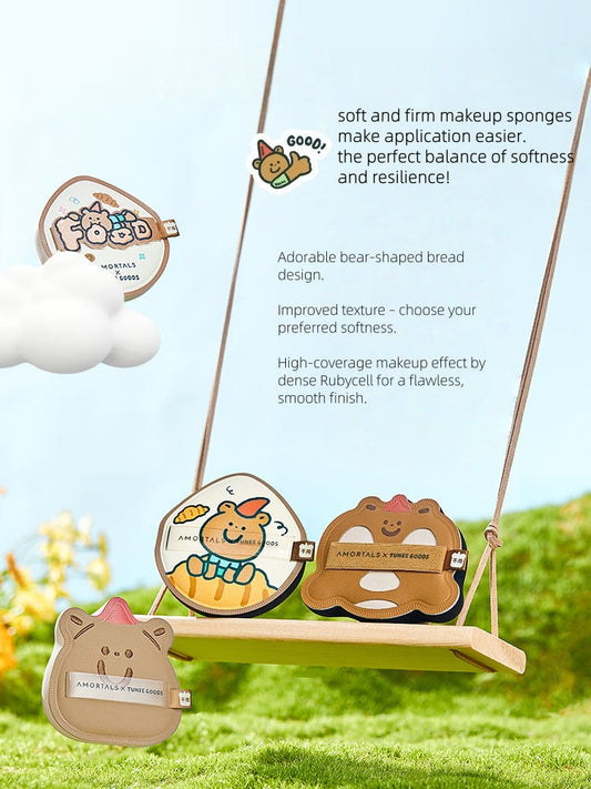 AMORTALS x TUNEE GOODS Bear Bear Makeup Sponge Set