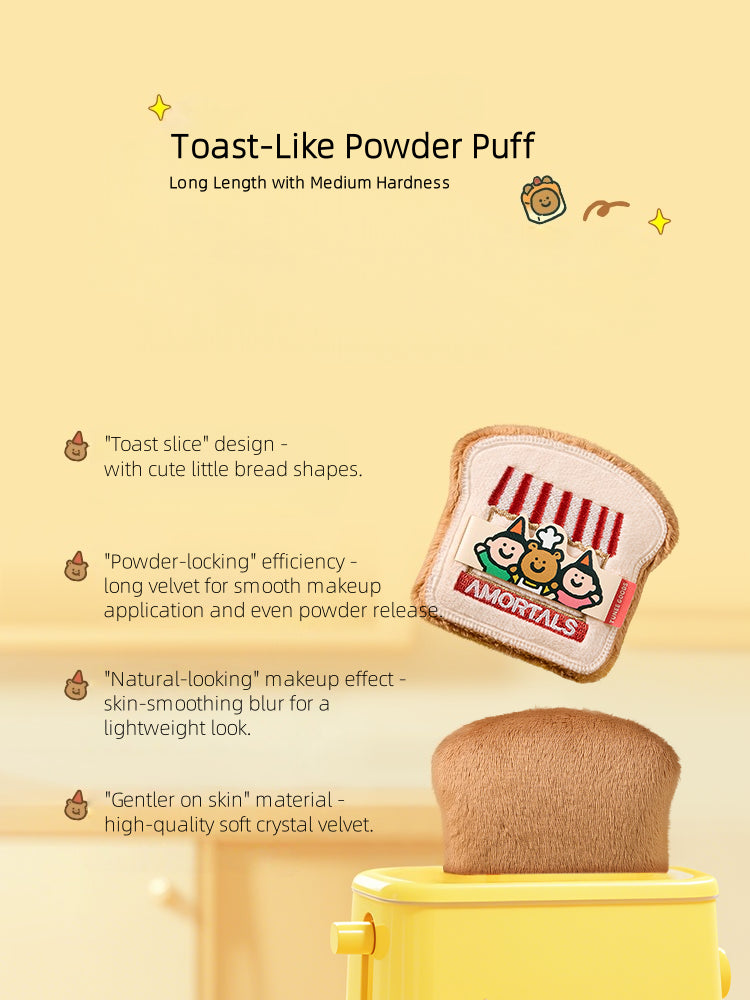 AMORTALS x TUNEE GOODS Toast Makeup Sponge Set