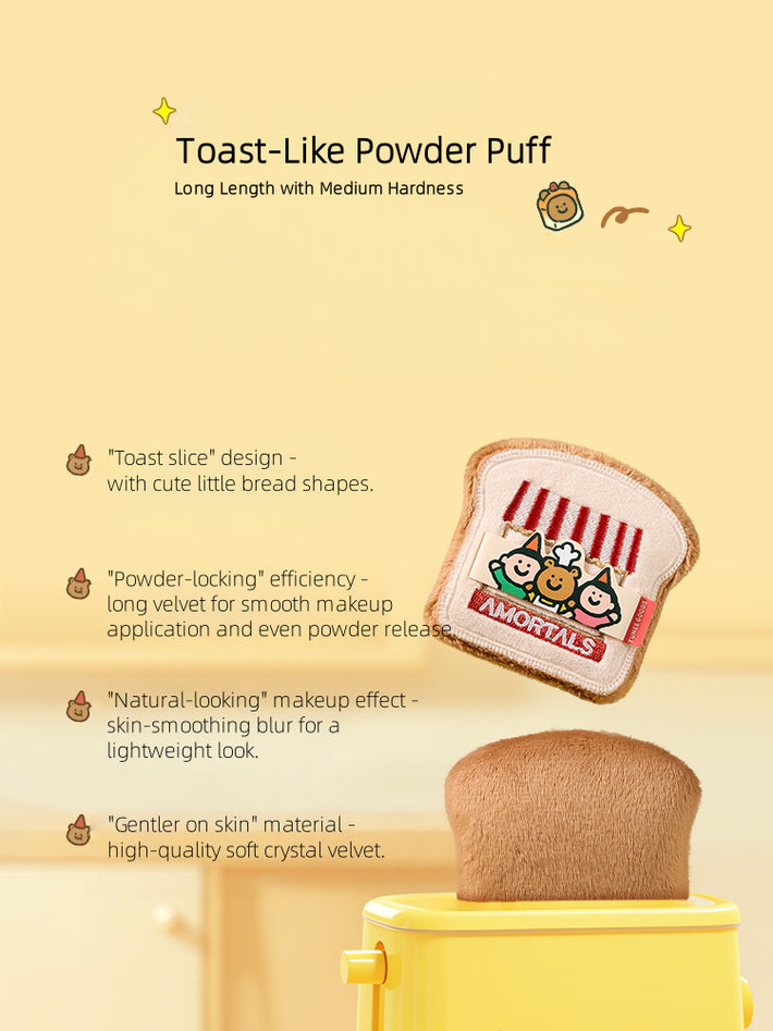 AMORTALS x TUNEE GOODS Croissant Makeup Sponge Set