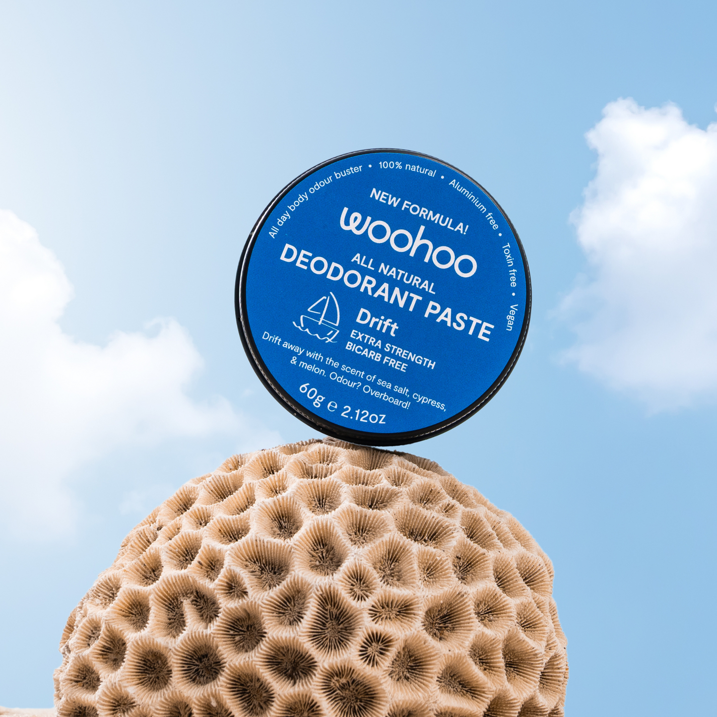 Woohoo Natural Deodorant Paste (Drift) 60g