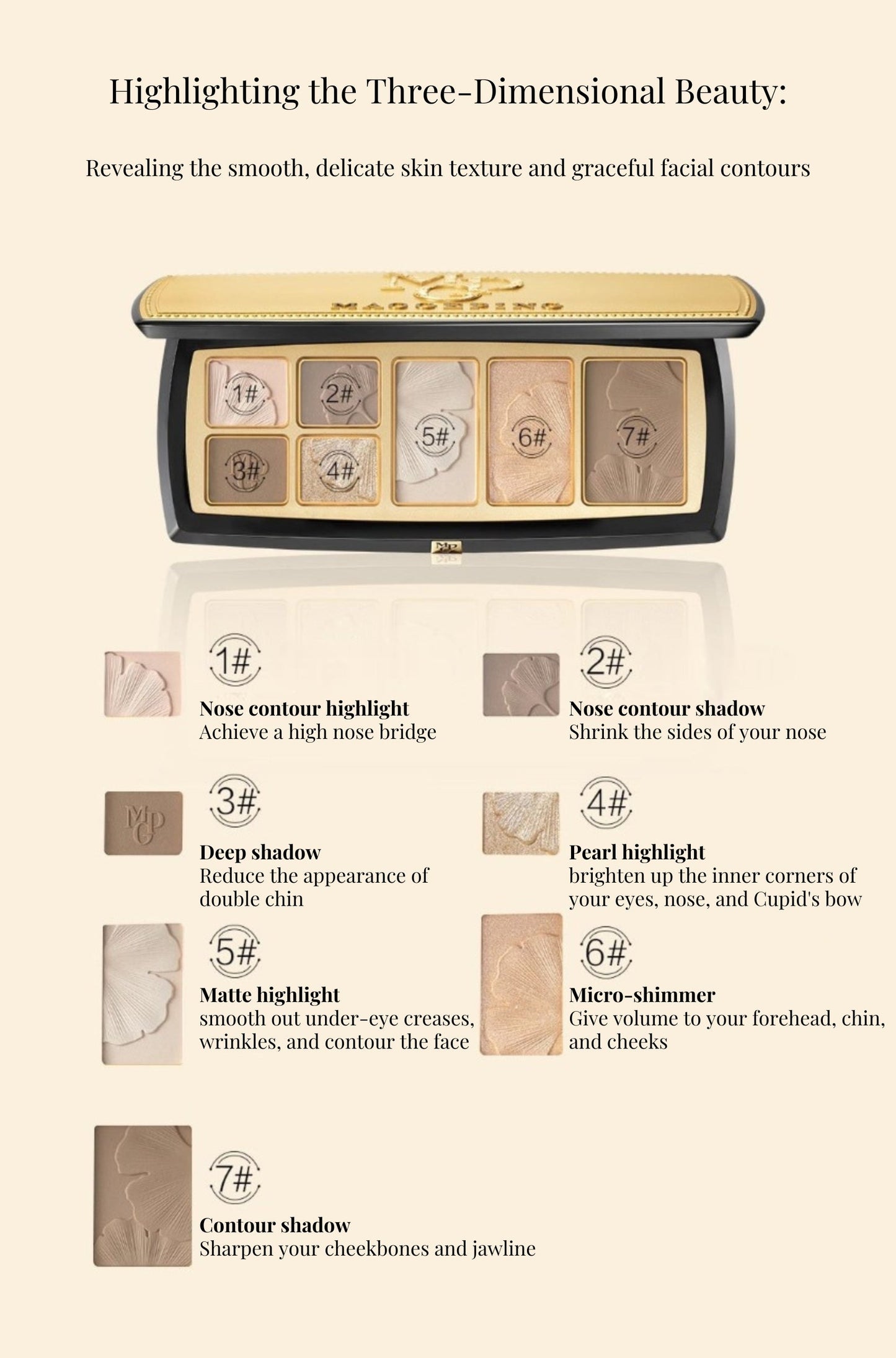MGP 3D Light Contour Pressed Powder Palette