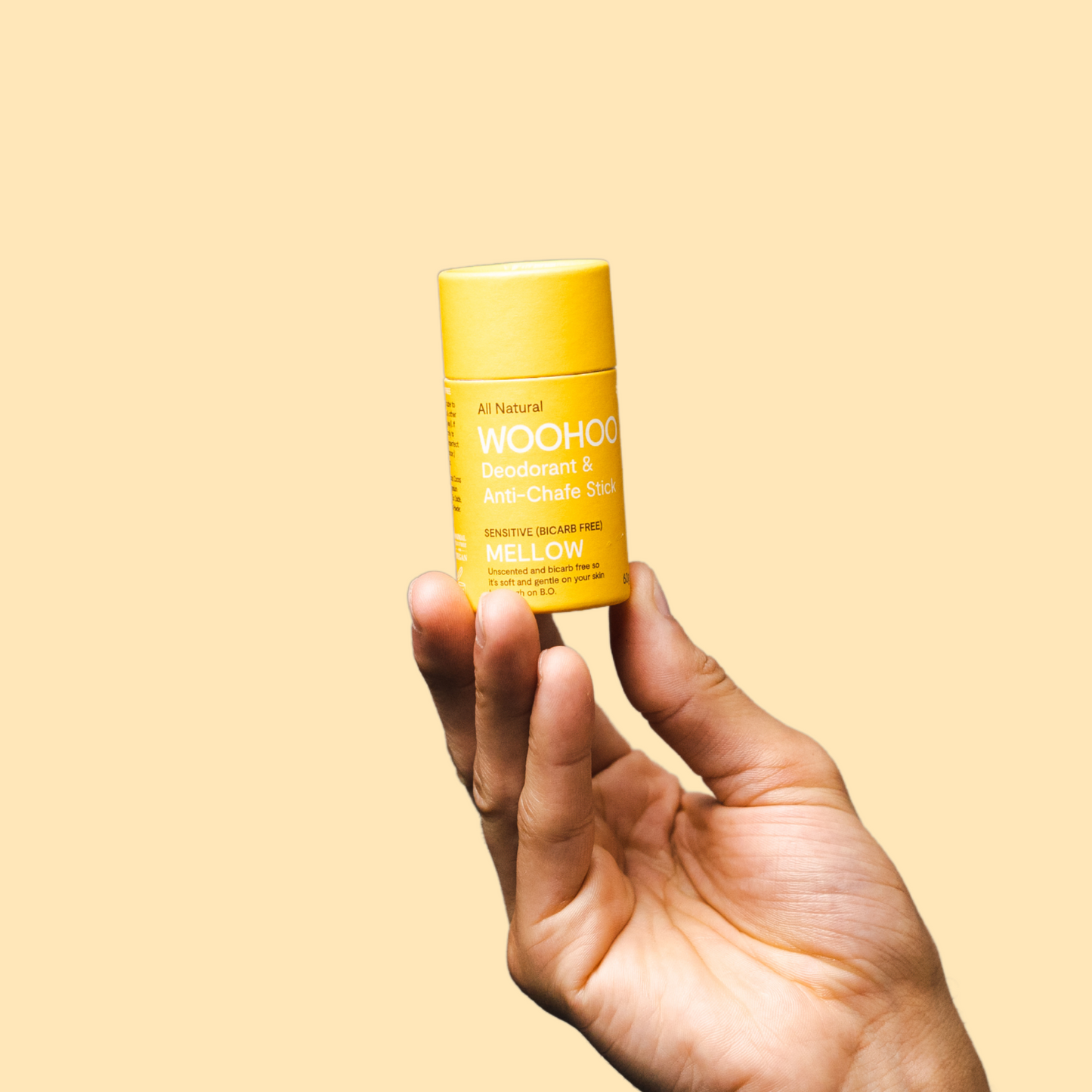 Woohoo Natural Deodorant & Anti-Chafe Stick (Mellow) 60g