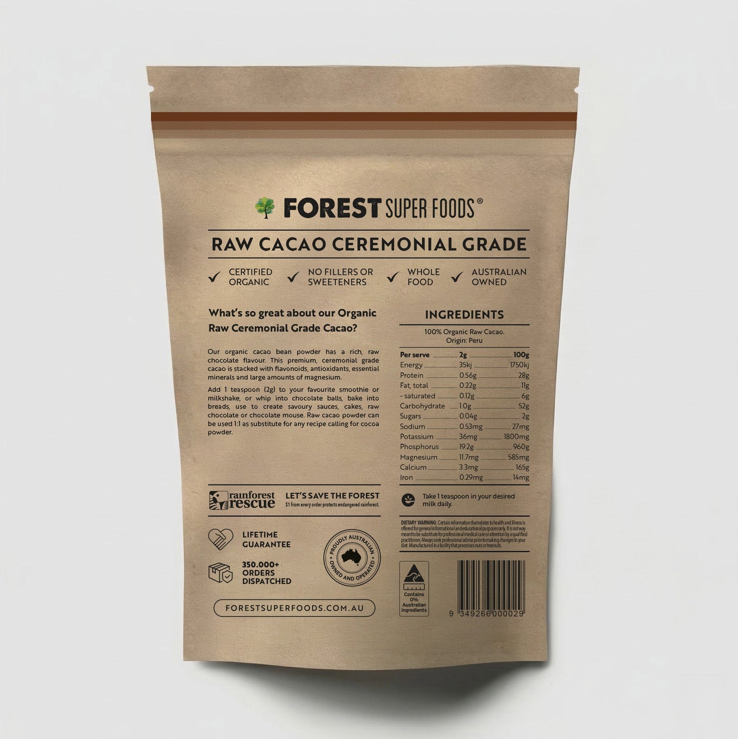 Raw Ceremonial Cacao