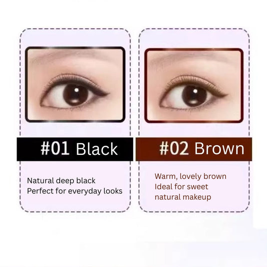 KISS ME Dual-Ended Soft Glam Ultra-Fine Eyeliner Brush Gel Pencil
