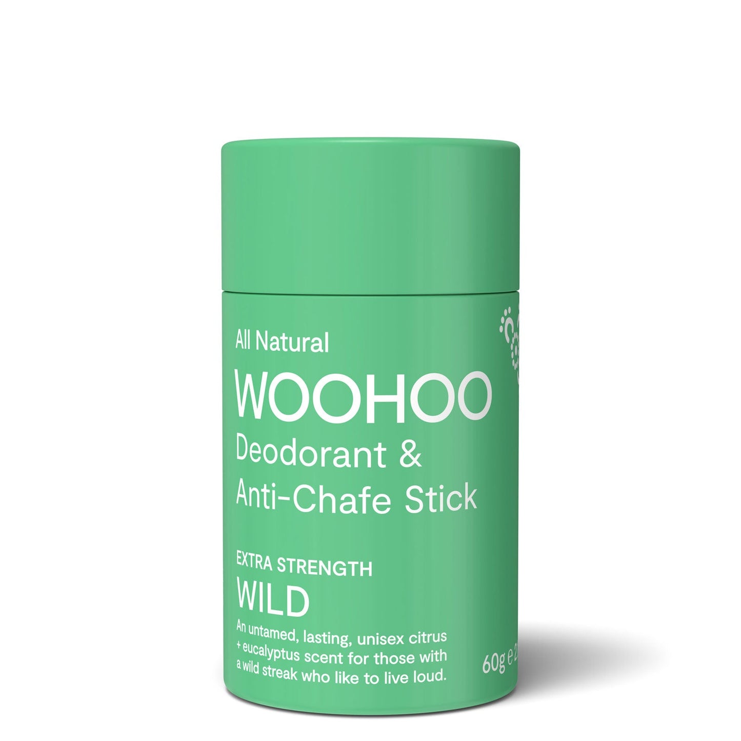 Woohoo Natural Deodorant & Anti-Chafe Stick (Wild) 60g