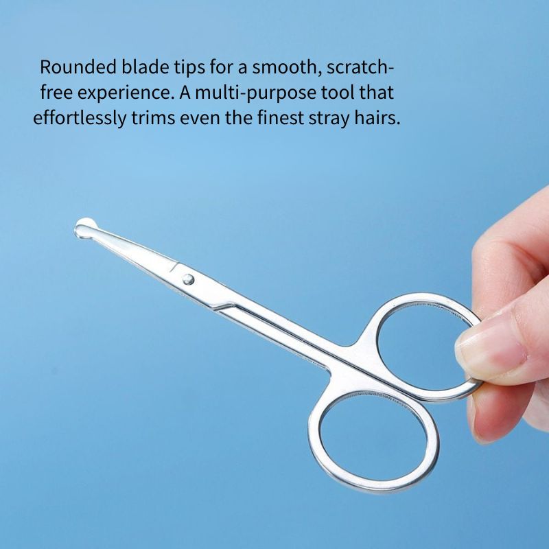 Nose Hair Scissors – Rounded Tip, Stainless Steel