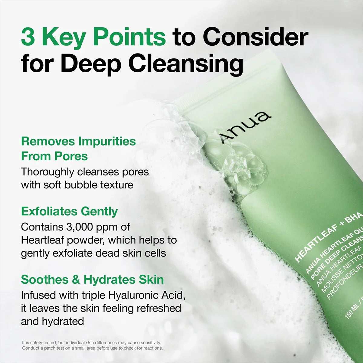 Anua Heartleaf Quercetinol Pore Deep Cleansing Foam 150ml