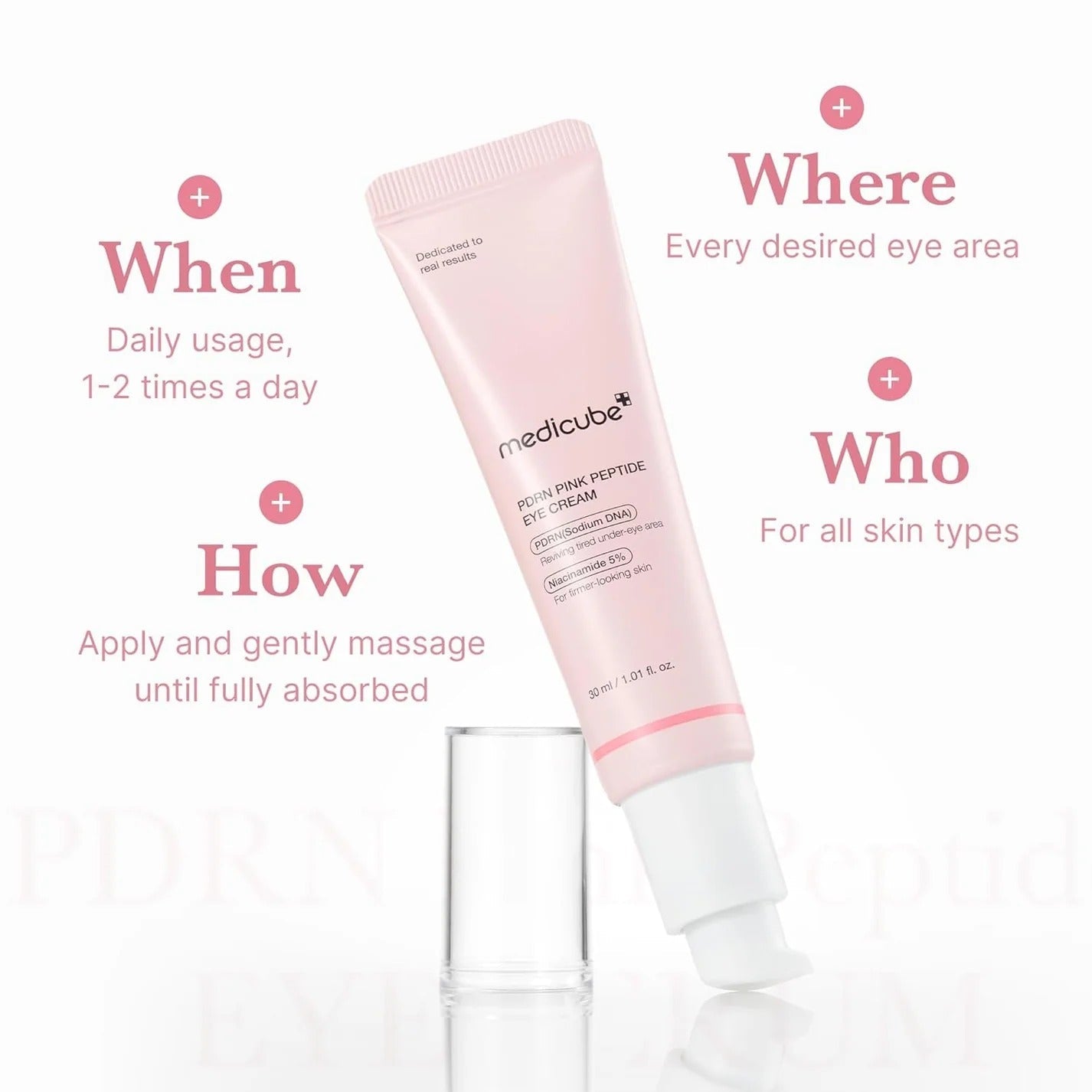 Medicube Pink Eye Cream with PDRN & Peptides (30ml)