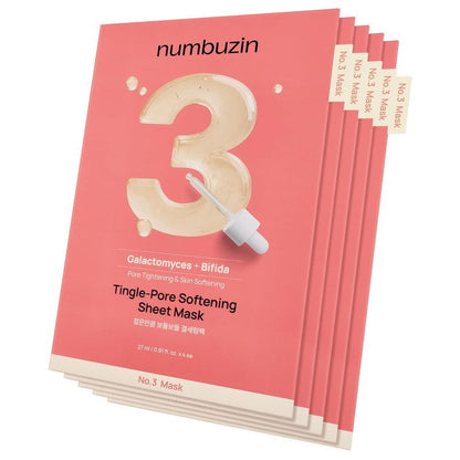 Numbuzin No. 3 Tingle-Pore Softening Sheet Mask