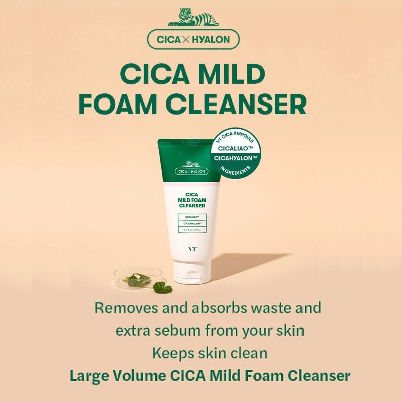 VT COSMETICS Cica Mild Foam Cleanser 300ml