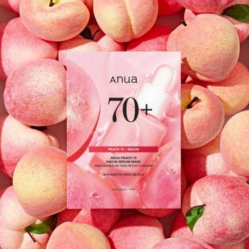 Anua Mask Set: Soothing Heartleaf & Radiant Peach Niacinamide - 20 pcs