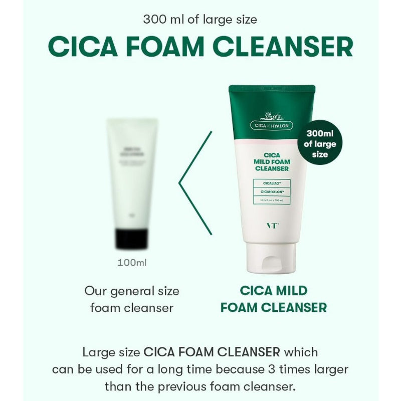 VT COSMETICS Cica Mild Foam Cleanser 300ml