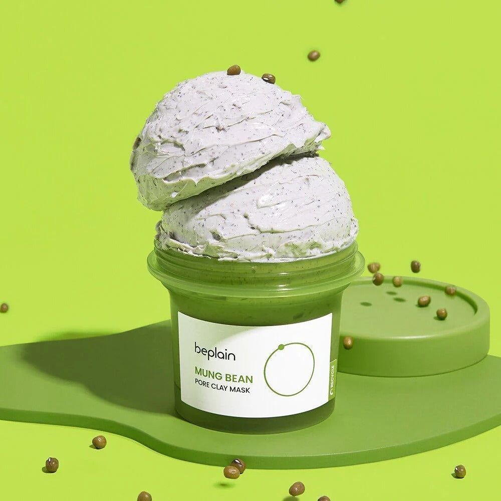 Beplain Mung Bean Gentle Cleansing Set (Foam 80ml + Cleansing Oil 200ml + Pore Clay Mask 120ml)