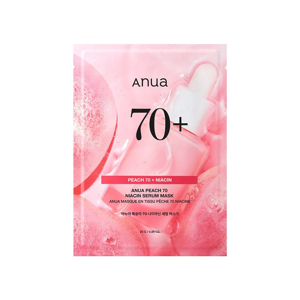 Anua Mask Set: Soothing Heartleaf & Radiant Peach Niacinamide - 20 pcs
