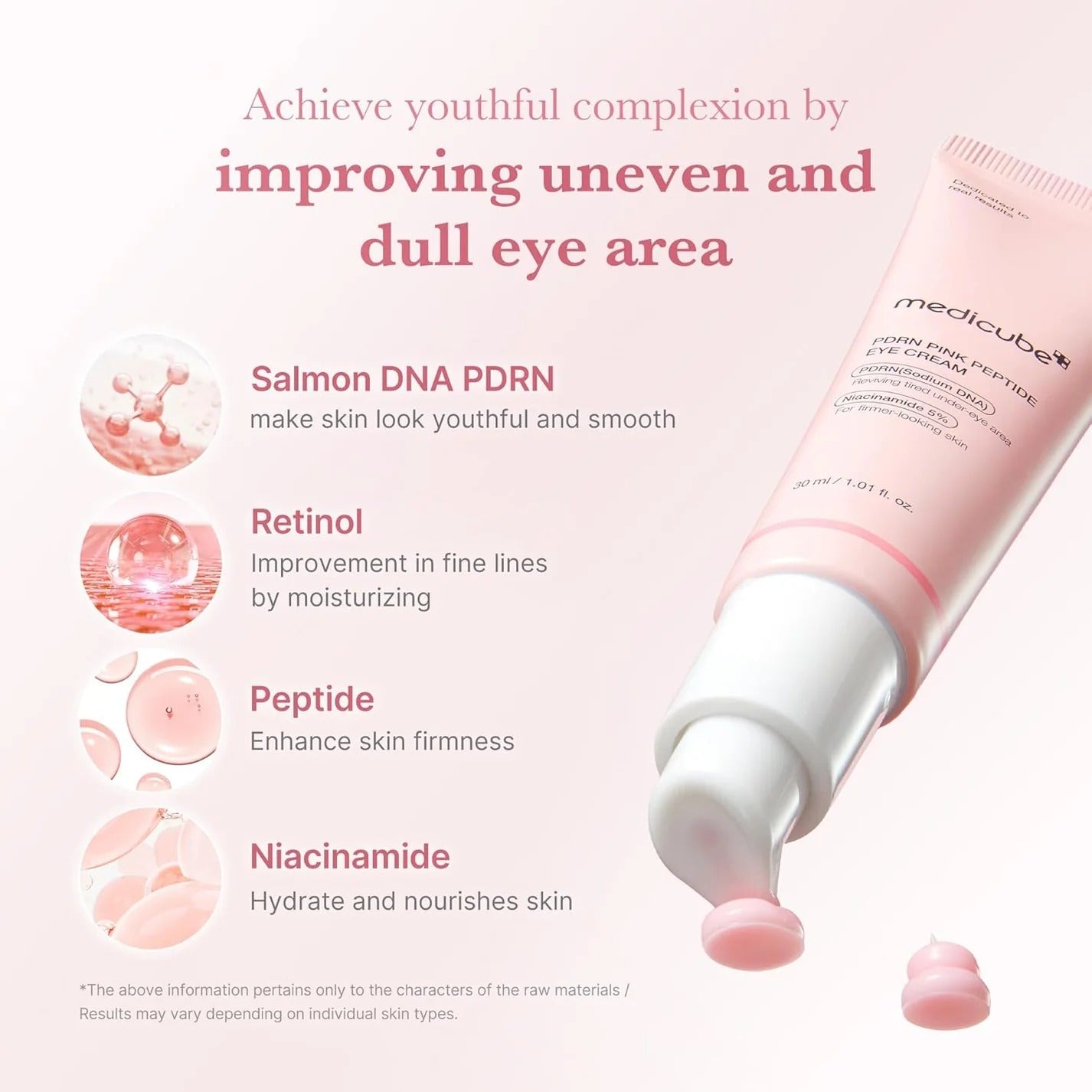 Medicube Pink Eye Cream with PDRN & Peptides (30ml)